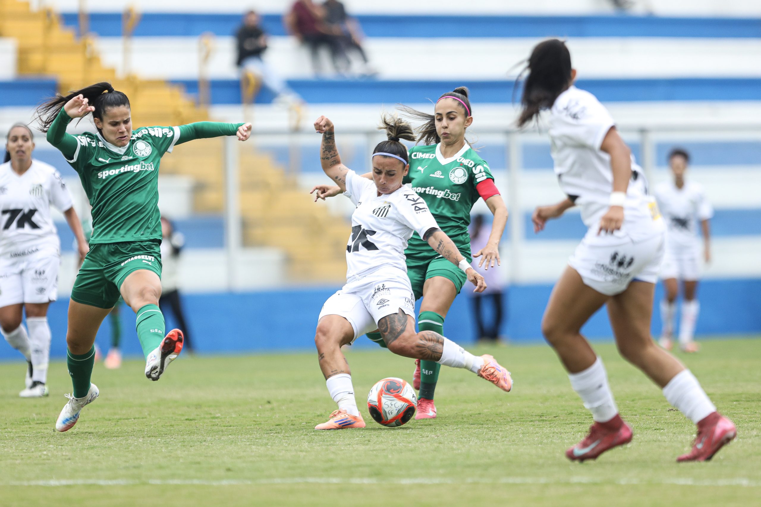 Santos e Palmeiras no Paulistão Feminino 2025