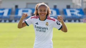 Felicia Schröder assinou com o Real Madrid até junho de 2030 | Divulgação / Real Madrid