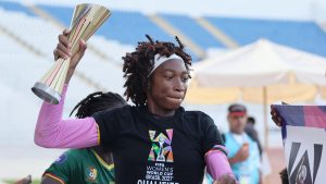 Em cinco partidas pela WAFCON 2026, Michaely Bihina não sofreu gols em três delas | FECAFOOT