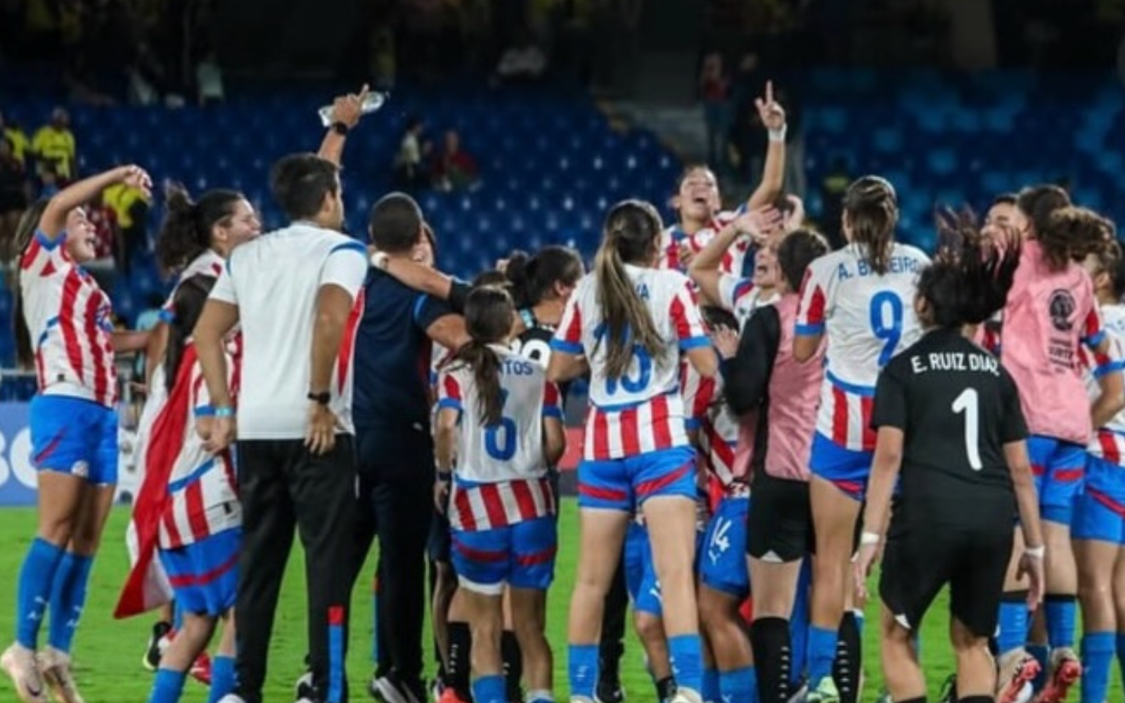 Seleção Paraguaia Feminina | Reprodução / Redes sociais / @luizalmeidaguimaraes