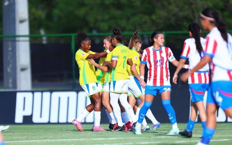 Brasil vence Paraguai por 3 a 1 na fase final do Sul-Americano Feminino Sub-20