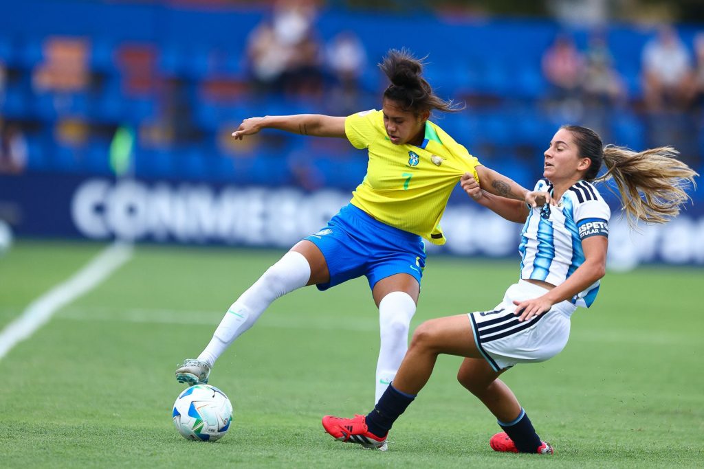 Seleçao Brasileira Feminina Sub-20 contra a Argentina no Sul-Americano Feminino 2026
