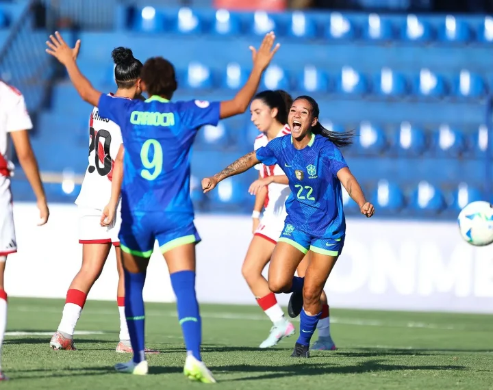 Seleção Brasileira Feminina Sub-20 goleia o Peru e antecipa vaga para a fase final do Sul-Americano Feminino Sub-20 2026