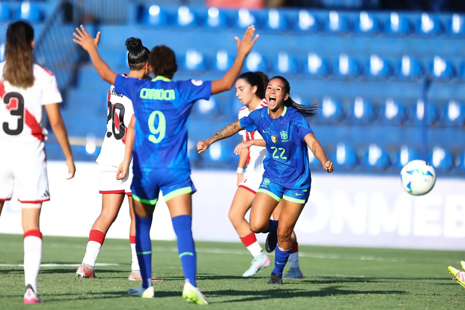 Seleção Brasileira Feminina Sub-20 goleia o Peru e antecipa vaga para a fase final do Sul-Americano Feminino Sub-20 2026