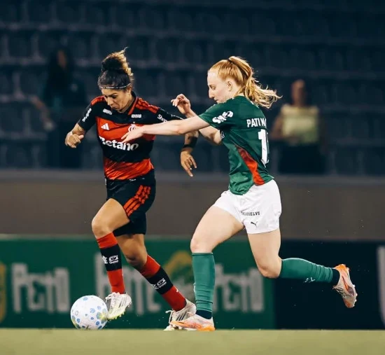 Palmeiras e Flamengo no Brasileirão Feminino A1 2026