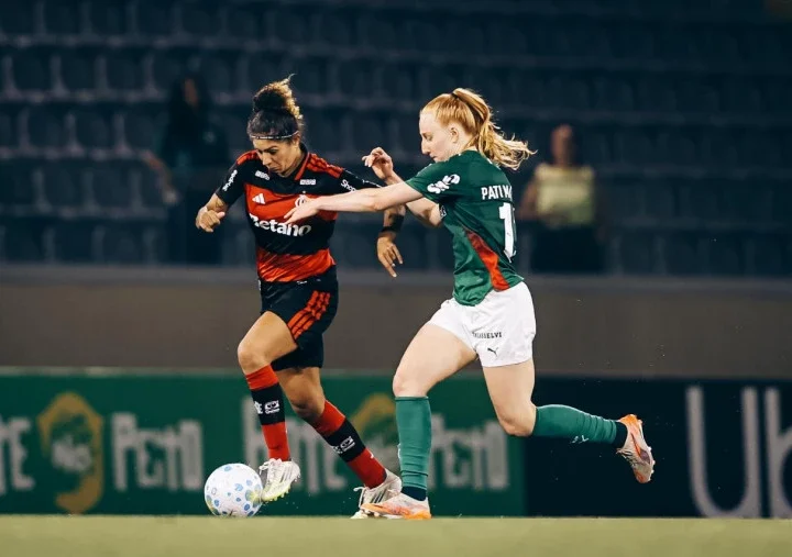 Palmeiras e Flamengo no Brasileirão Feminino A1 2026