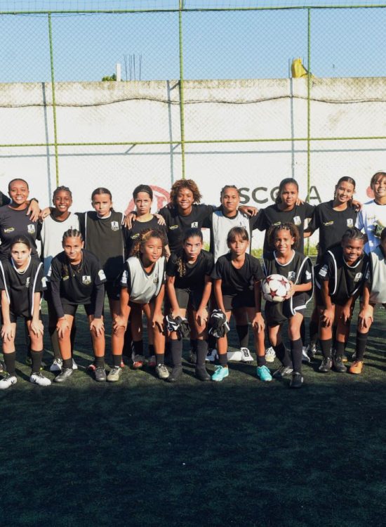 elenco e comissao técnica projeto "Por Elas"