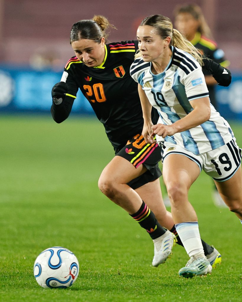 Argentina e Peru na Liga das Nações Feminina | Reprodução / Redes sociais / CONMEBOL