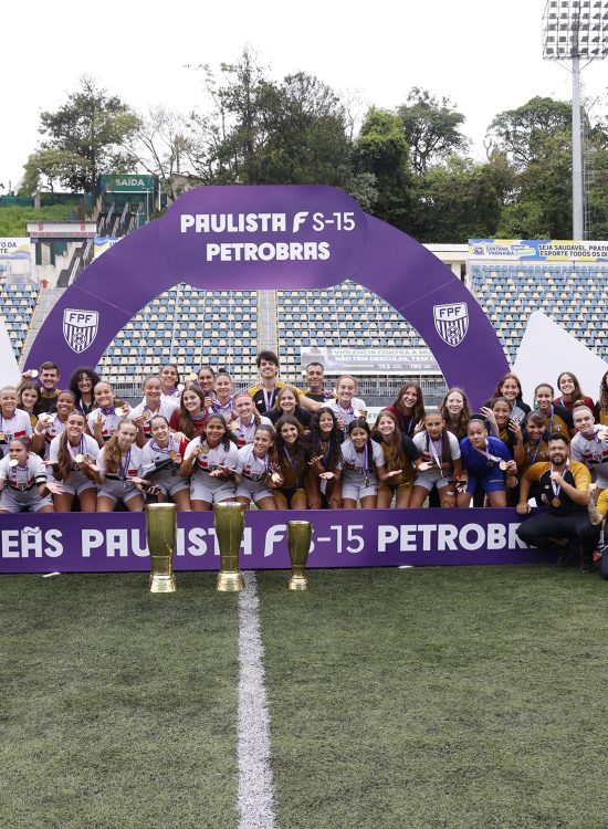 São Paulo é tricampeão consecutivo do Paulista F Sub-15 após vencer a Ferroviária