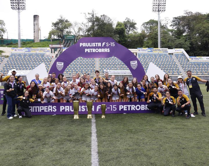 São Paulo é tricampeão consecutivo do Paulista F Sub-15 após vencer a Ferroviária