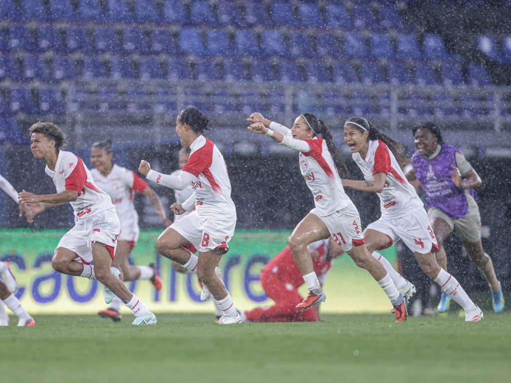 Santa Fe comemora classificação para as quartas de final da Libertadores Feminina 2026 | Staff Images Woman/CONMEBOL