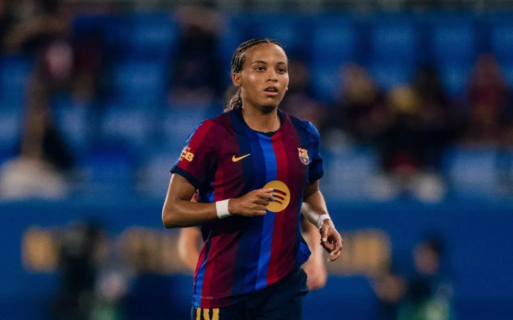 Vicky López no Barcelona | Reprodução / Barcelona Femení 