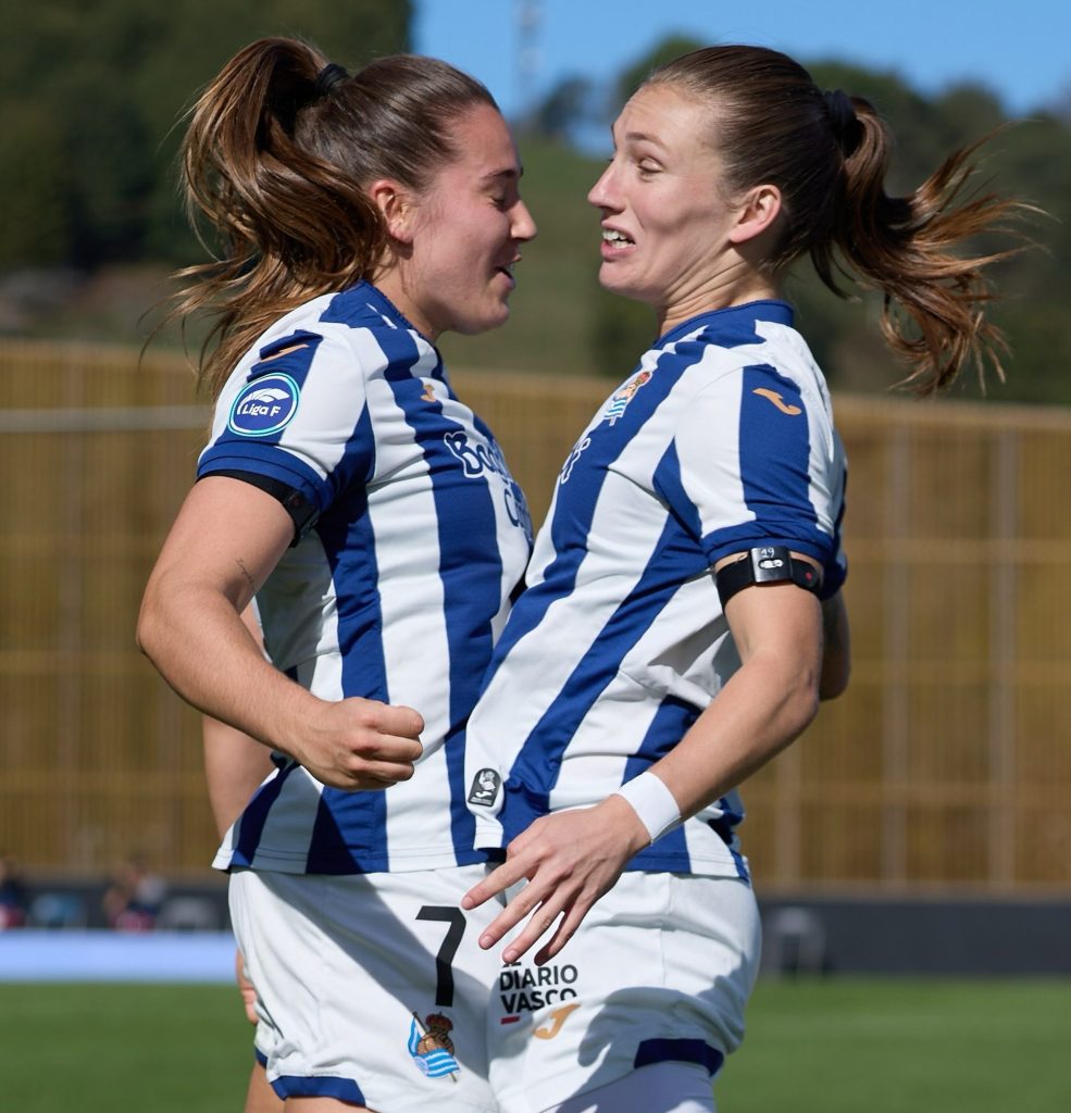Jogadoras do Real Sociedad comemoram vitória sob o Barcelona | Reprodução / Redes sociais